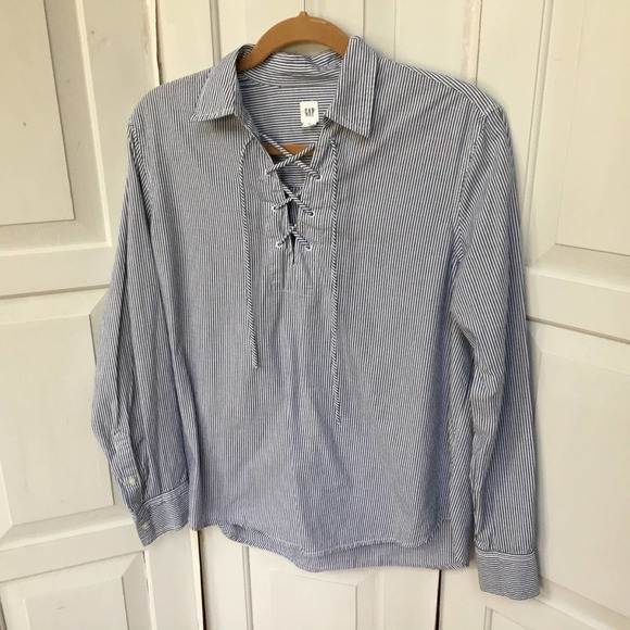 GAP Striped Long Sleeve 100% CottonTunic - Picture 6 of 12